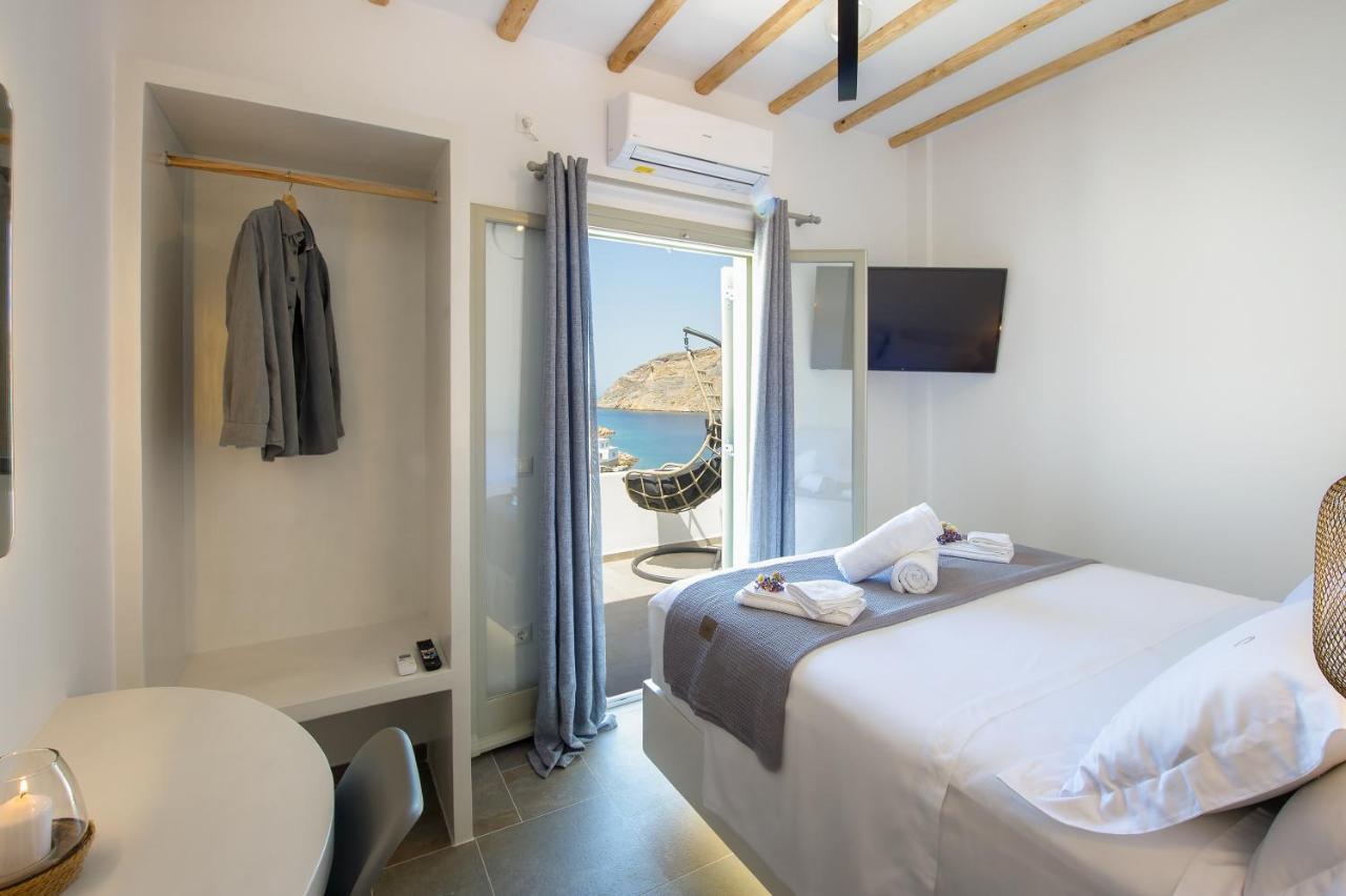 Droufakos' Home, Lux Seafront Apartment W. View 克若尼索斯 外观 照片