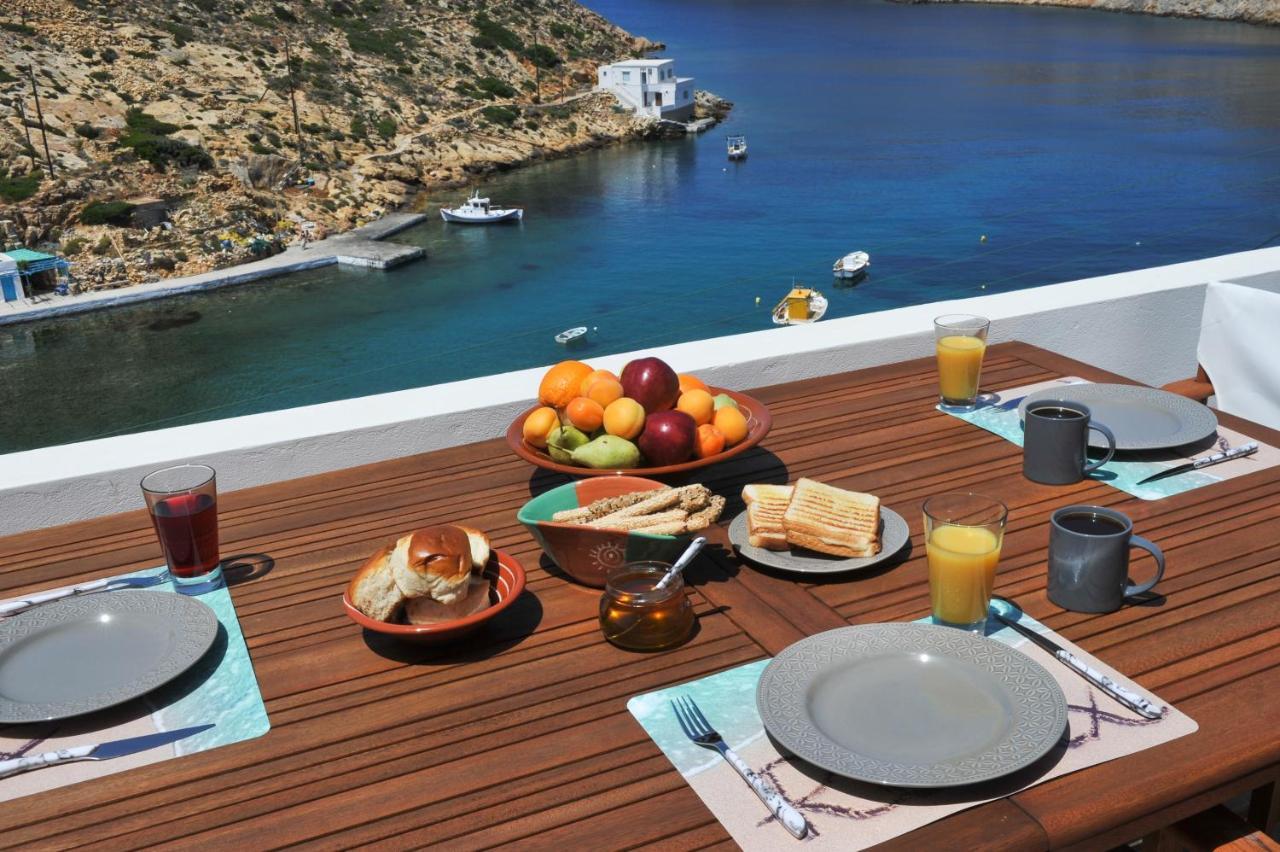 Droufakos' Home, Lux Seafront Apartment W. View 克若尼索斯 外观 照片